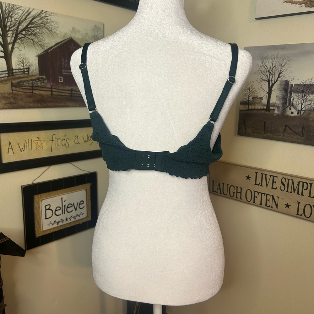 Aerie Deep Green Underwire Bra - Picture 2 of 5
